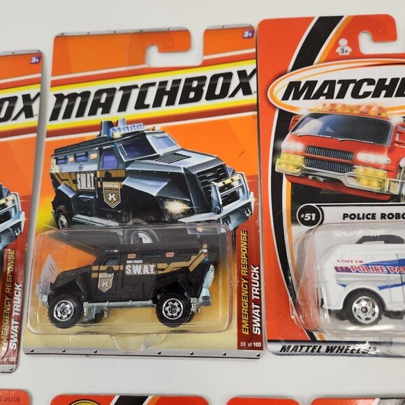 Matchbox Emergency Vehicle Diecast Car Lot Armored Police Truck SWAT +more New - Picture 7 of 12